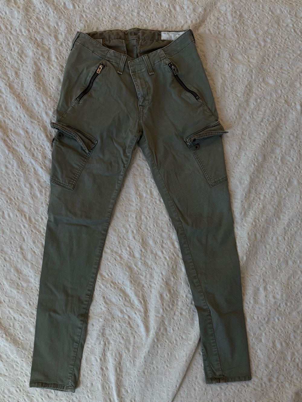 rag & bone Olive Green Cargo Skinny Pants